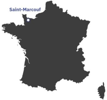 Carte de France - situation Saint-Marcouf