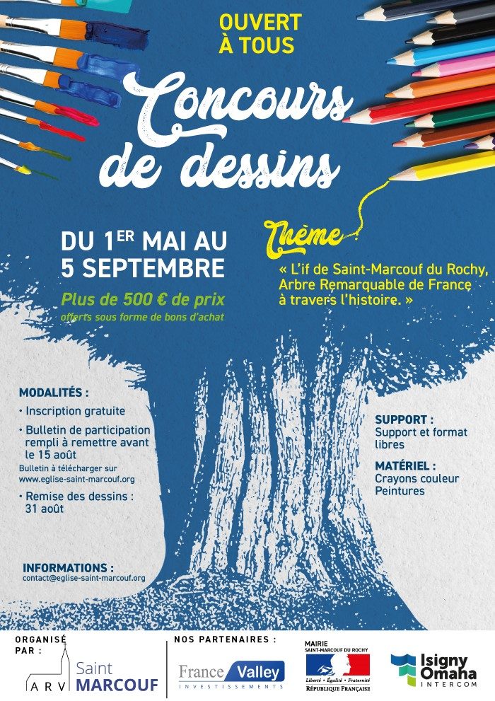 Affiche concours de dessin